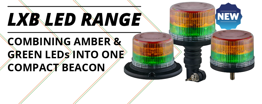 Click <a href=http://lapelec.co.uk/products/LED_Beacons/LXB_Amber_&_Green_Combo_Beacon '>here</a> to view the new LXB combination beacons